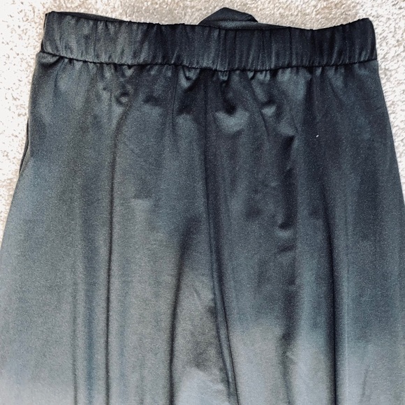 Black Flowy Pants with Slit Legs - Picture 7 of 10